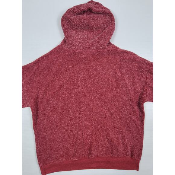 Soft Serve Womens Medium Red Zip Up Hoodie Original Cloud Cotton Inside Out Styl - Picture 3 of 9